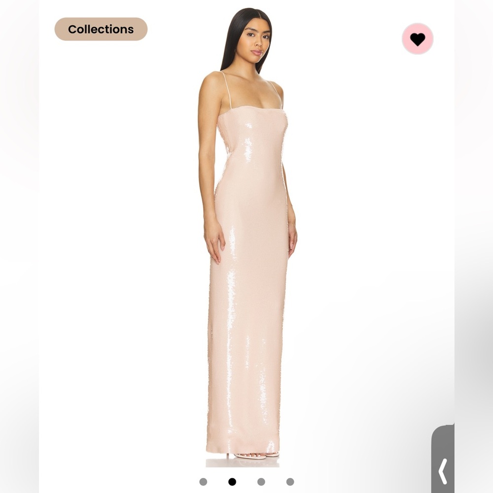 Pink Strapless Sheath Gown for Weddings